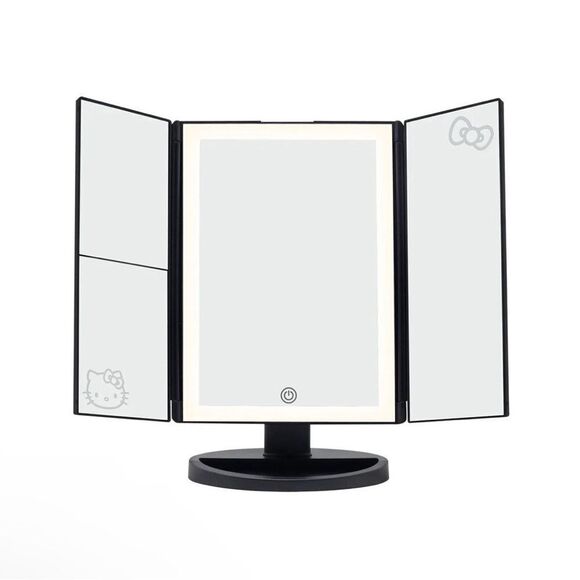 Hello Kitty® Trifold LED Tri-Tone Mirror+ Compact Mirror Bundle Set - Picture 4 of 8